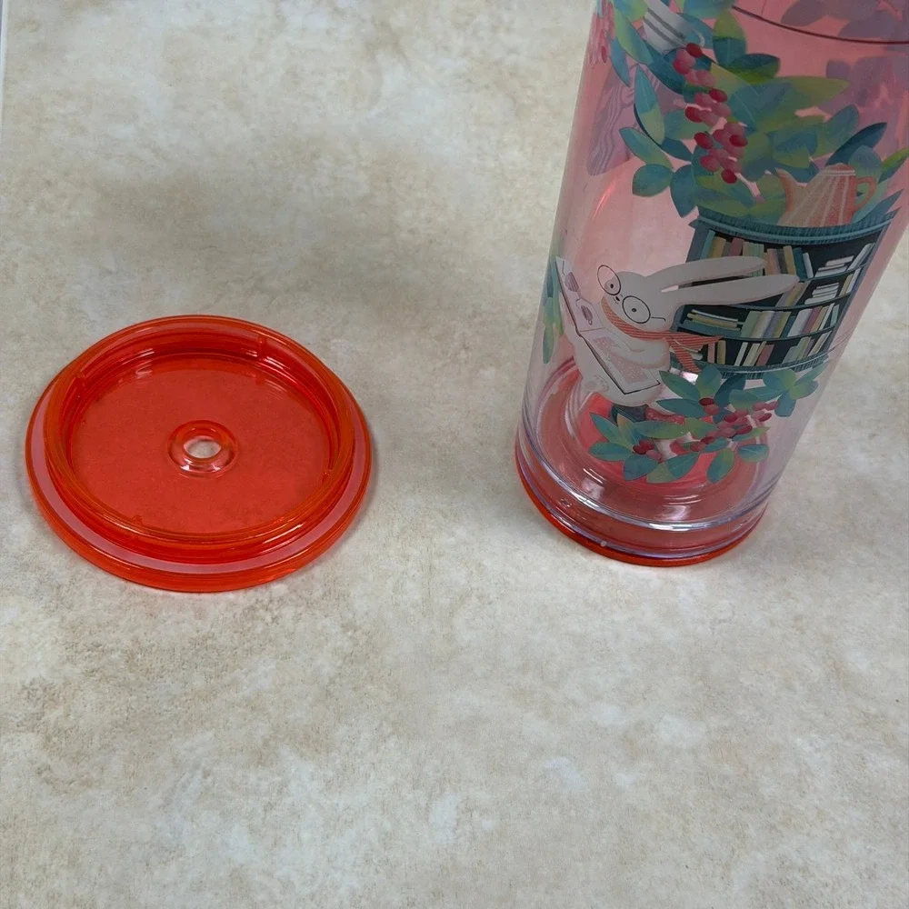 Starbucks Tumbler 2023 Year of the Rabbit 16oz Pink Red Target Exclusive